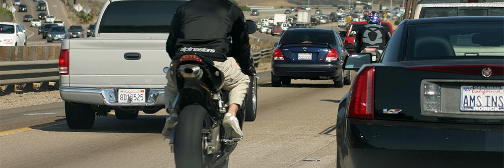 Lane-Splitting motorcyclist lawsuit